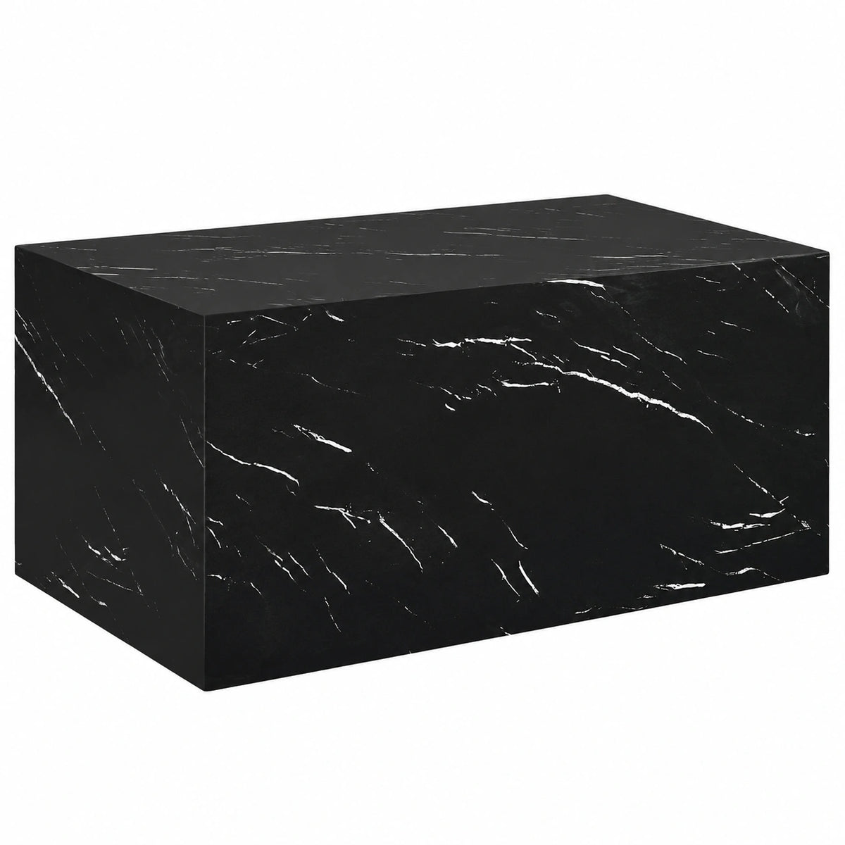 Couchtisch – 90 × 50 × 40 cm, moderner Stil, Schwarz, für Wohnzimmer und Schlafzimmer
