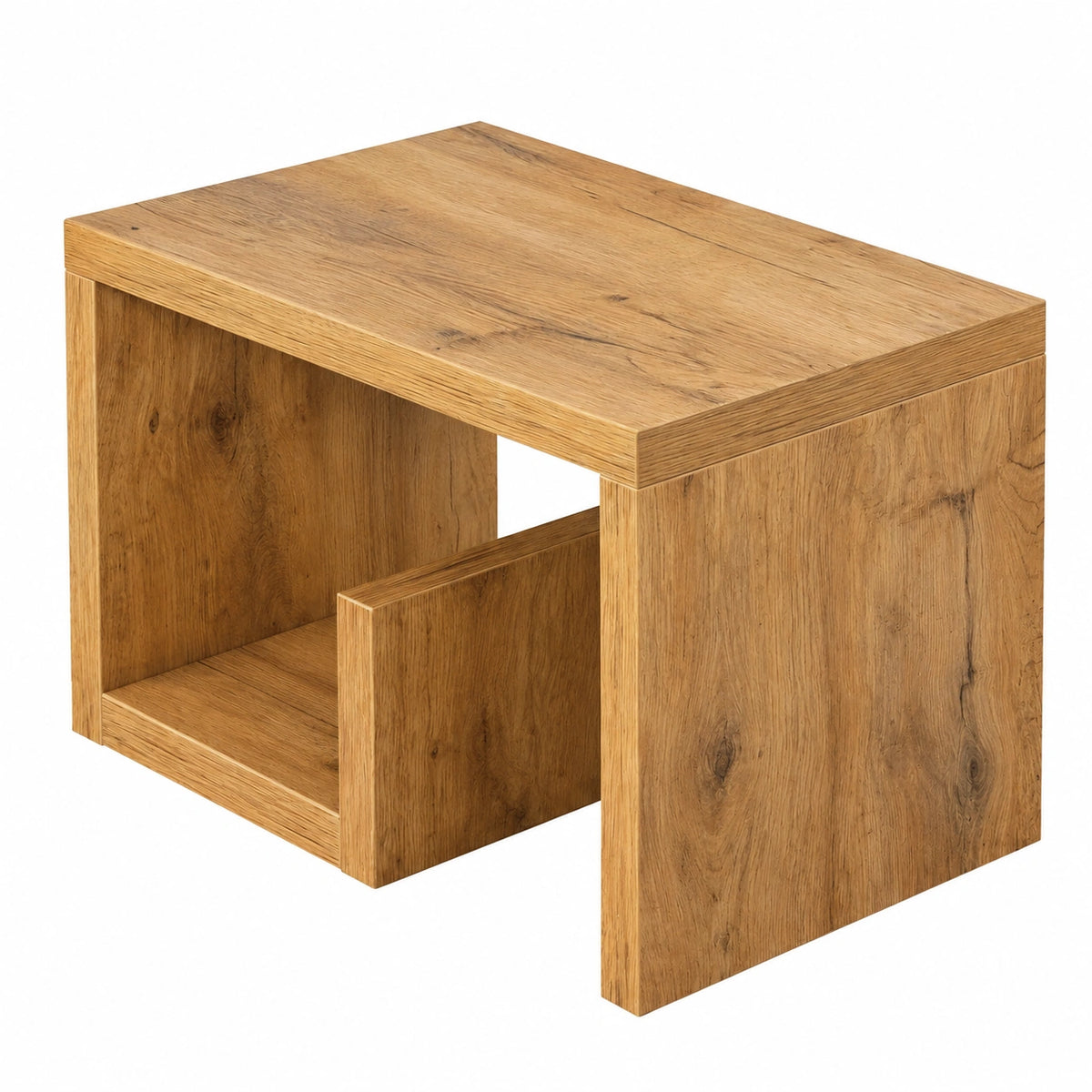 Couchtisch – 59 × 37 × 36 cm, aus Eichenholz und Holz