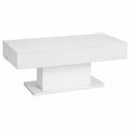 Couchtisch – 110 × 55 × 50 cm, moderner Stil, mit LED-Beleuchtung, für Wohnzimmer