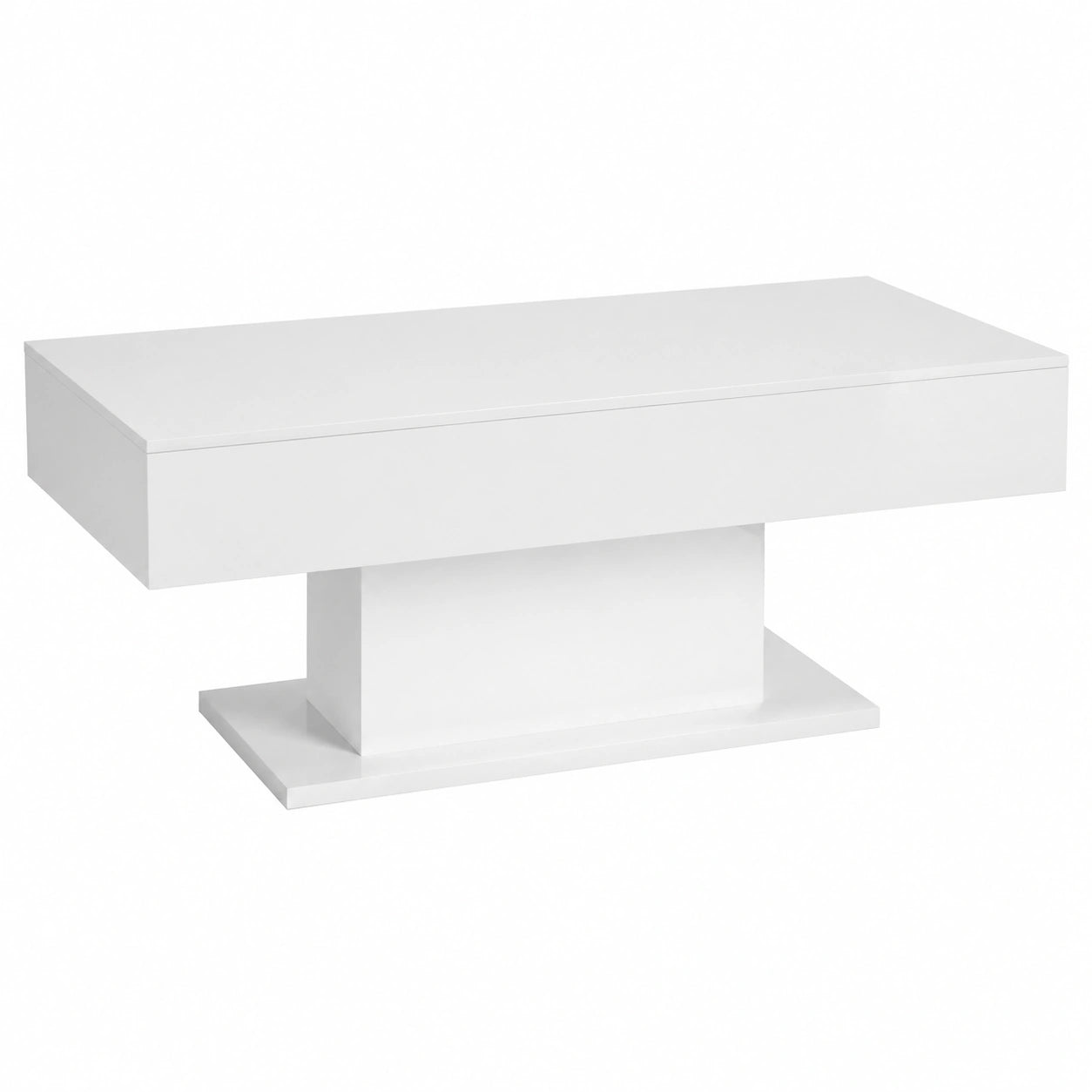 Couchtisch – 110 × 55 × 50 cm, moderner Stil, mit LED-Beleuchtung, für Wohnzimmer