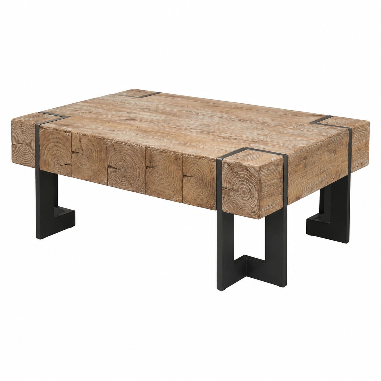Couchtisch – 60 × 60 cm, aus Holz, Naturfarben